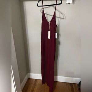 NWT Love Stitch maroon long dress